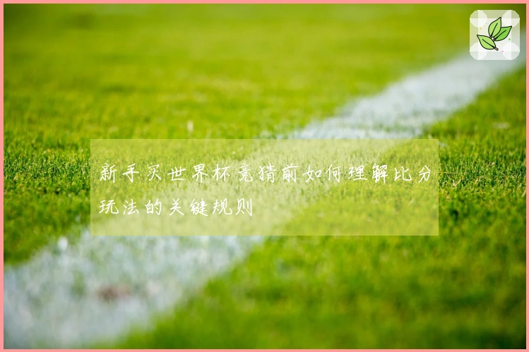 新手买世界杯竞猜前如何理解比分玩法的关键规则