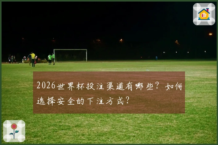 2026世界杯投注渠道有哪些？如何选择安全的下注方式？
