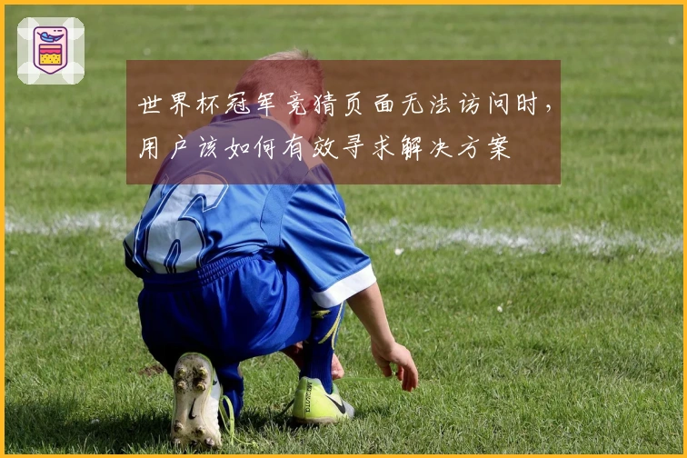 世界杯冠军竞猜页面无法访问时，用户该如何有效寻求解决方案